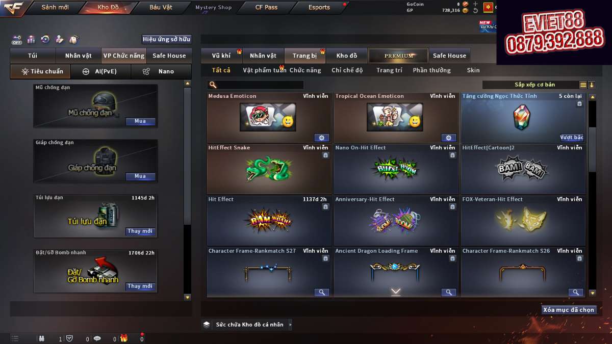 shop acc cf uy tin gia re